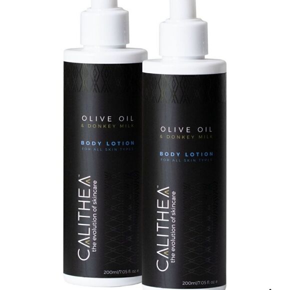 CALITHEA SKINCARE 7 FL. OZ Olive Oil & Donkey Milk Body Lotion 2 Pack - Picture 1 of 9